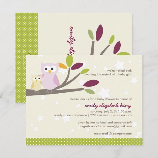 PixDezines Mammie+baby voor een baby shower Kaart (Voorkant / Achterkant)