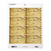 PixDezines Maple Branch Etiket (Full Sheet)