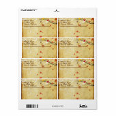 PixDezines Maple Branch Etiket (Full Sheet)