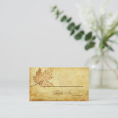 PixDezines Maple Leaves/Faux Gold/Place Cards Plaatskaartje (Staand voorkant)