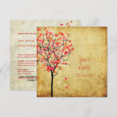 PixDezines  MAPLE TREE/RED+PINK Kaart (Voorkant / Achterkant)