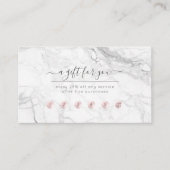 PixDezines Marble Blush Pink Reward Card Visitekaartje (Voorkant)