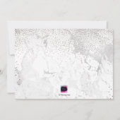 PixDezines Marble+Confetti/Doop Kaart (Achterkant)
