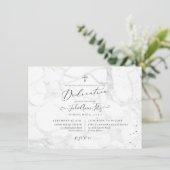 PixDezines Marble Dedication Kaart (Staand voorkant)