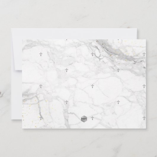 PixDezines Marble Dedication Kaart (Achterkant)
