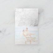 PixDezines Marble+Fancy Scripts danken u Bedankkaart (Binnen)