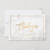 PixDezines MARBLE+FAUX GOLD Flat Bedankt (Voorkant)