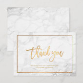 PixDezines MARBLE+FAUX GOLD Flat Bedankt (Voorkant / Achterkant)