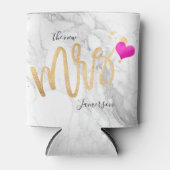 PixDezines Marble+Faux Gold nieuwe Mrs Blikjeskoeler