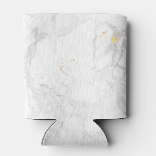 PixDezines Marble+Faux Gold nieuwe Mrs Blikjeskoeler (Achterkant)