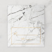 PixDezines Marble+Faux Gold Plaatskaarten Plaatskaartje (Buitenkant ongevouwen)