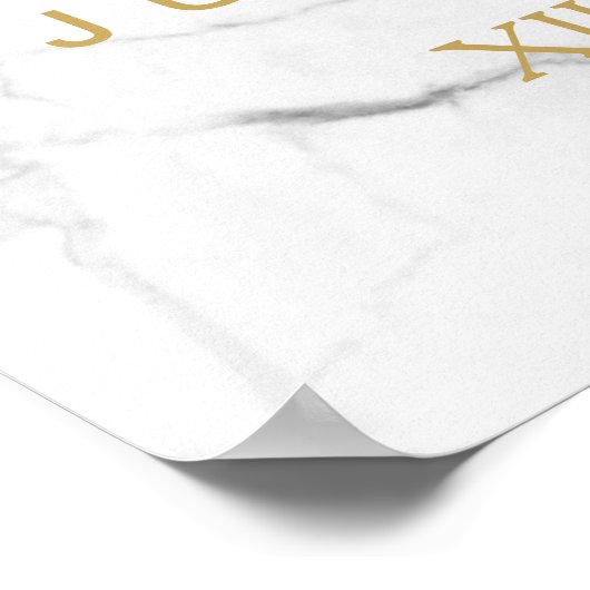 PixDezines Marble/Faux Gold/#UNPLUGGED Poster (Hoek)