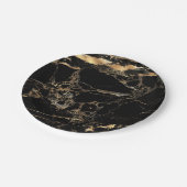 PixDezines Marble/Faux Gold Veins Papieren Bordje (Gekanteld)