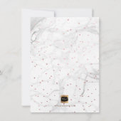 PixDezines Marble Faux Roos Gold 2017 Afstuderen Kaart (Achterkant)