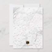 PixDezines Marble Faux Roos Gold 2018 Afstuderen Kaart (Achterkant)