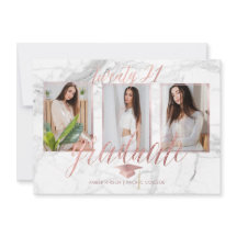 PixDezines Marble Faux Roos Gold Afstuderen