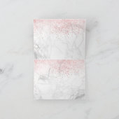 PixDezines Marble Faux Roos Gold/Gereserveerde Tab Kaart (Binnen)