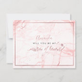 PixDezines Marble+Faux Roos Gold, Matron Kaart (Voorkant)