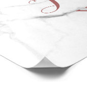 PixDezines Marble/Faux Roos Gold/Reception Poster (Hoek)