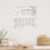 PixDezines Marble/Faux Roos Gold Species/Seating Poster (Keuken)