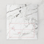 PixDezines Marble+Faux Roos Gouden Plaatskaarten Plaatskaartje (Buitenkant ongevouwen)