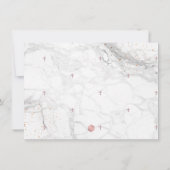 PixDezines Marble Roos Gold Dedication Kaart (Achterkant)