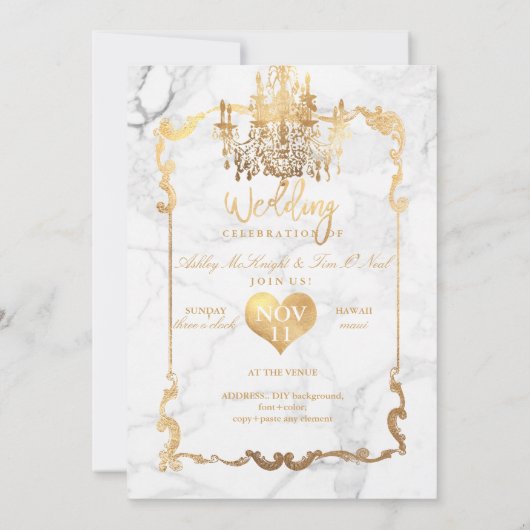 PixDezines Marble/Royal Hawaiian Pineapple Kaart (Achterkant)