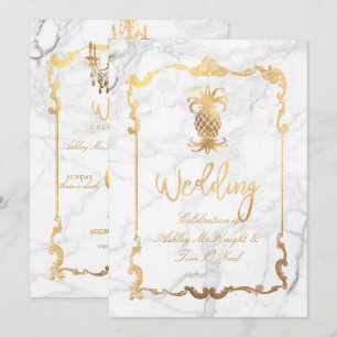 PixDezines Marble/Royal Hawaiian Pineapple Kaart