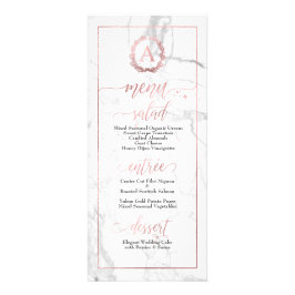 PixDezines Marble+Shine Roos Gold Monogram Menu