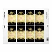 PixDezines Marie Antoinette en Oro/DIY kleur/zwart Etiket (Full Sheet)