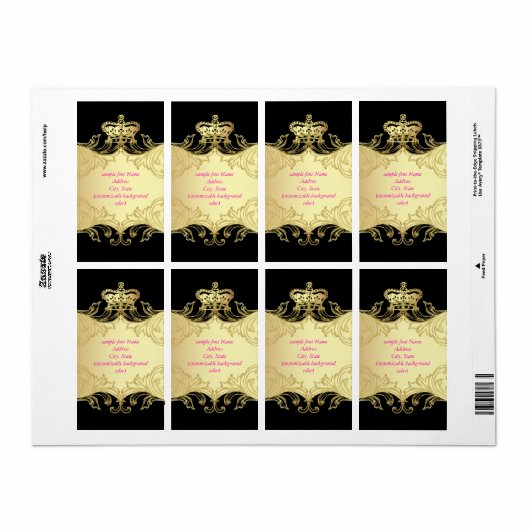 PixDezines Marie Antoinette en Oro/DIY kleur/zwart Etiket (Full Sheet)