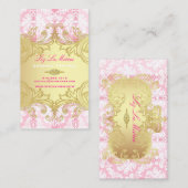 PixDezines Marie Antoinette en Oro Visitekaartje (Voorkant / Achterkant)