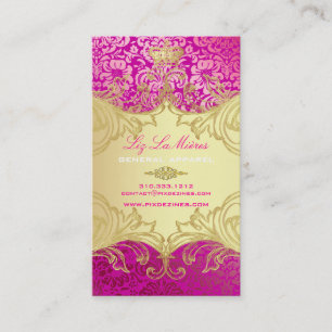 PixDezines Marie Antoinette en Oro Visitekaartje