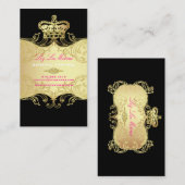 PixDezines MARIE ANTOINETTE en Oro Visitekaartje (Voorkant / Achterkant)