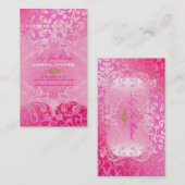 PixDezines Marie Antoinette op Pique Damask Visitekaartje (Voorkant / Achterkant)