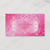 PixDezines Marie Antoinette op Pique Damask Visitekaartje (Achterkant)