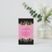 PixDezines Marie Antoinette op Pique Damask Visitekaartje (Staand voorkant)