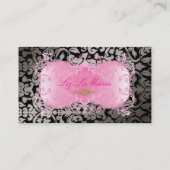 PixDezines Marie Antoinette over Pique Damask Visitekaartje (Achterkant)