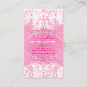 PixDezines Marie Antoinette over Pique Damask Visitekaartje