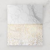 PixDezines Marmer Faux Gold Confetti Plaatskaartje (Binnenkant ongevouwen)