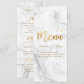 PixDezines Marmer/Glans Menu/Nep Goud Menu (Voorkant / Achterkant)