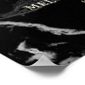 PixDezines Marmer+Namaak Goud Verlovingsring Poster (Hoek)