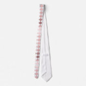 PixDezines Marmer+Roze Goud Schaker Stropdas (Achterkant)