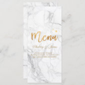 PixDezines Marmer/Shine Menu/Faux Gold Menu (Voorkant / Achterkant)