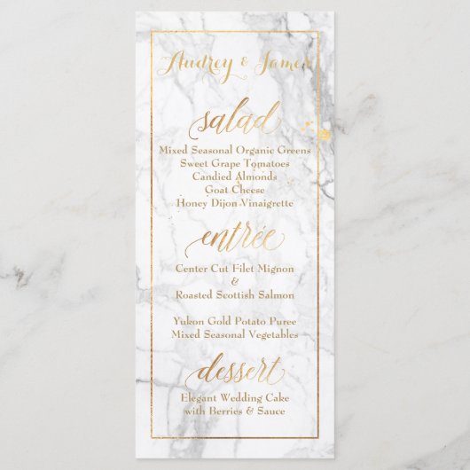 PixDezines Marmer/Shine Menu/Faux Gold Menu (Achterkant)
