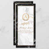 PixDezines Marmer/Shine Menu/Faux Gold Menu (Voorkant / Achterkant)