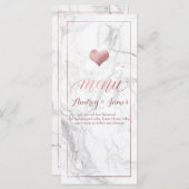 PixDezines Marmer/Shine Menu/Faux Roos Goud Menu (Voorkant / Achterkant)