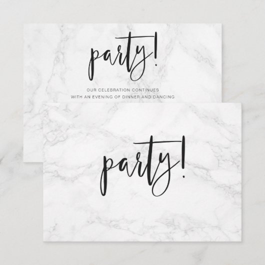 PixDezines Marmeren Bar Mitzvah ✡ Viering RSVP Kaartje (Voorkant / Achterkant)