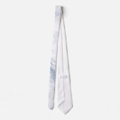 PixDezines Marmeren Plaat, Leisteenblauw Stropdas (Achterkant)