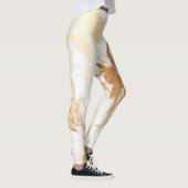 PixDezines Marmeren Slab/Faux Gold Aders Leggings (Rechts)